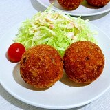 チーズ入りキムチメンチカツ